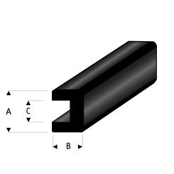 U-Gummiprofil 2x2 mm, 2 m 