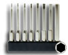 Mini-Bits hexagonal long, set of 8 