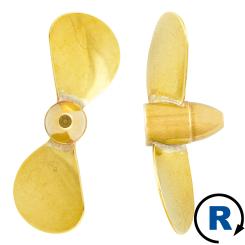 2-Blatt Wasserschraube A RECHTS 30mm M4 