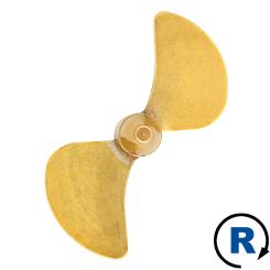 2-Blatt Wasserschraube C RECHTS 55mm M4 