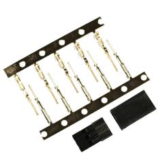 Servostecker-Bausatz Graupner/JR GOLD mit Stiftkontakten 5 Stück 