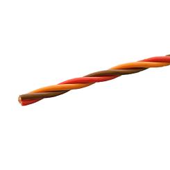 Servolitze verdrillt, hochflexibel für Graupner/JR 3x0,25 mm², 5m 