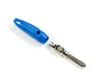 Büschelstecker 4 mm BLAU Schraubanschluss 