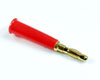 Büschelstecker GOLD 4 mm ROT Lötanschluss 