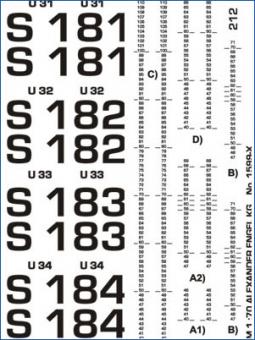 Water Level Markings AKULA II Scale 1/125 