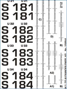 Water Level Markings Type 212A Scale 1/70 