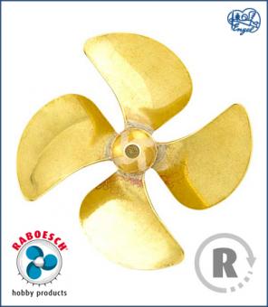 4-Blatt Wasserschraube C RECHTS 40mm M4 