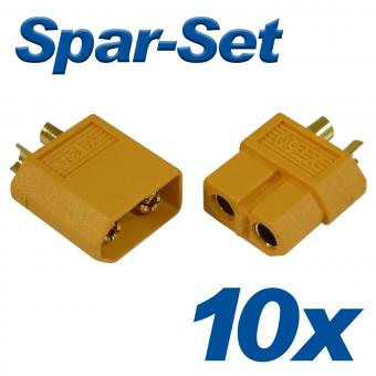 XT30 Buchse+Stecker 30A, 10 Paar 