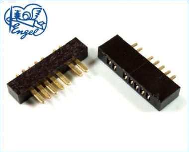 MPX Stecker mit Buchse 7-Pol GOLD schwarz, 5 Paar 