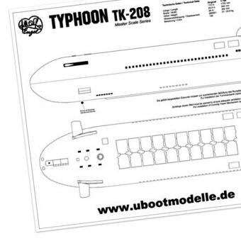 Bauplan mit Bauanleitung TYPHOON TK-208 