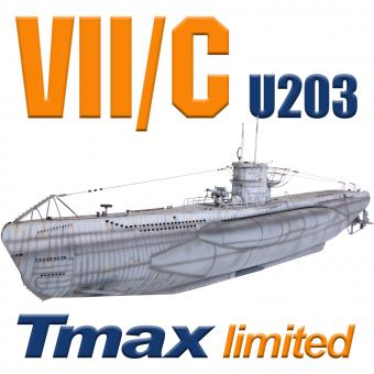 U203 Typ VII/C mit Tauchsystem Tmax - BRUSHLESS - limitierte Stückzahl 