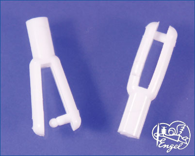 Nylon Clevises 0.3g / 2.3 mm, 10 pcs. 