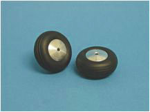 Räder mit Alu-Felge ø38mm, 2 Stk. 