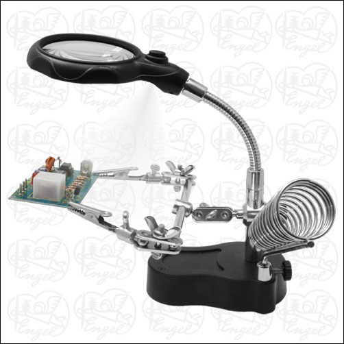 Helping Hand with LED light & magnifier 