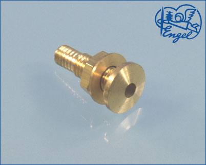 Nipple brass bore dia. 3mm 