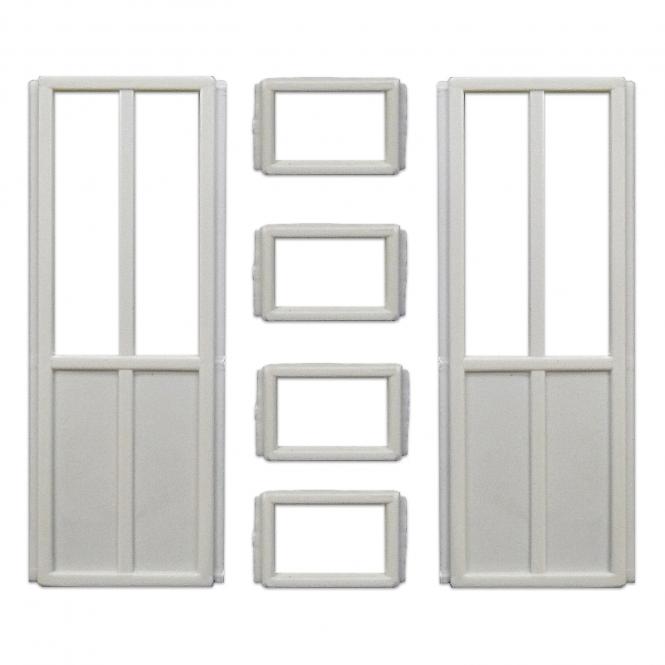 CHAPERON 2 doors and 4 windows, set of 6 