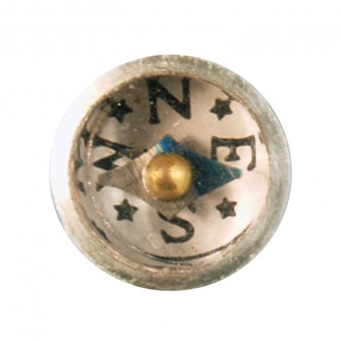 Compass with rose and needle, dia. 8mm 