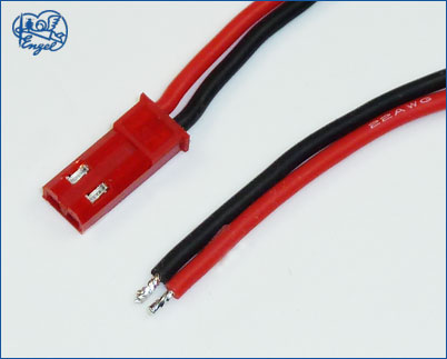 BEC Stecker mit Buchsenkontakten und Silikon-Kabel 0,16 mm², 60 cm 
