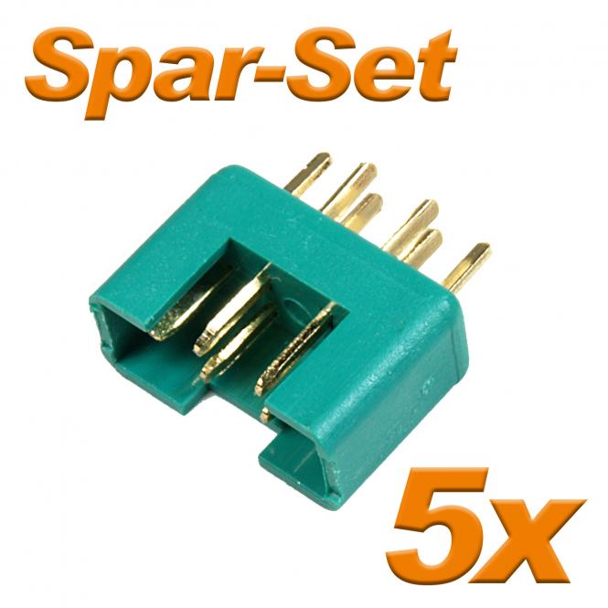 MPX High-Amp connector MALE 30A, 5 pcs. 