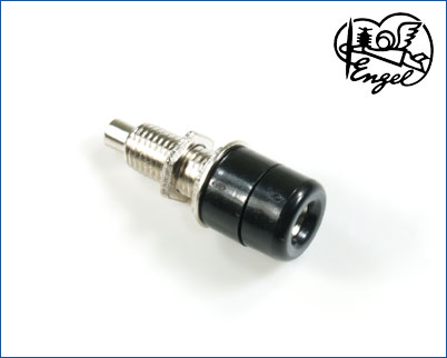 Panel Jack Socket 4 mm BLACK 