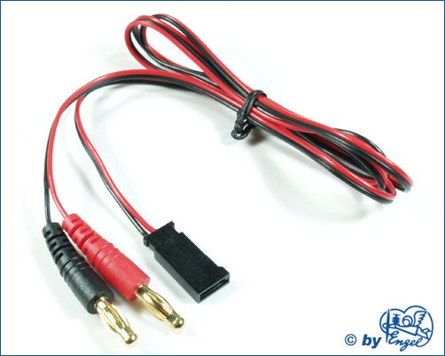 Receiver battery charge lead Futaba GOLD 50cm 