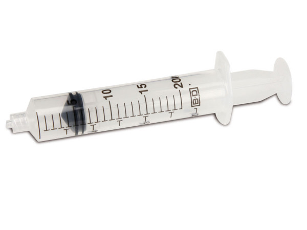 Syringe 20 ml, tripartite 